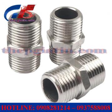 Kép ( nối 2 đầu ren ngoài) inox